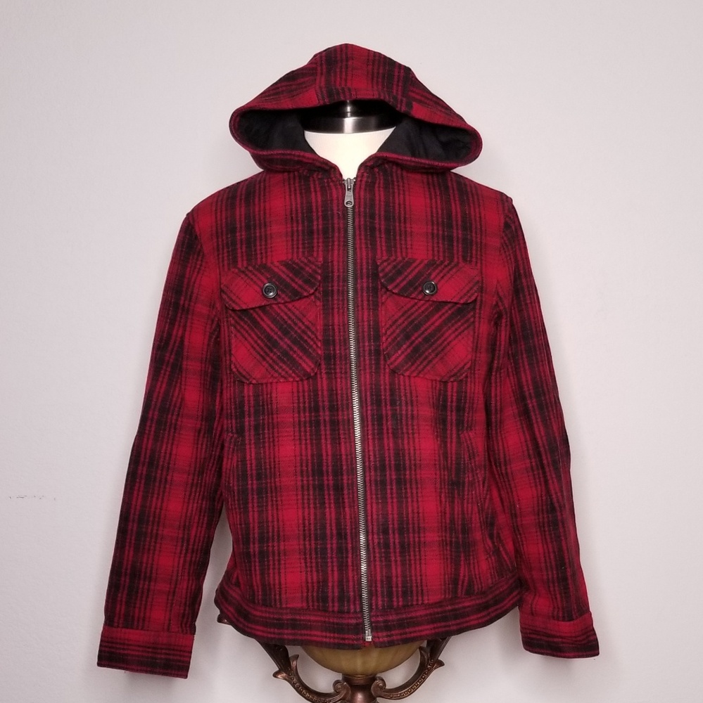 GAP plaid hoodie jacket